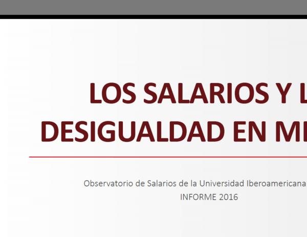 PRESENTACIÓN DEL INFORME 2016 DEL OBSERVATORIO DE SALARIOS